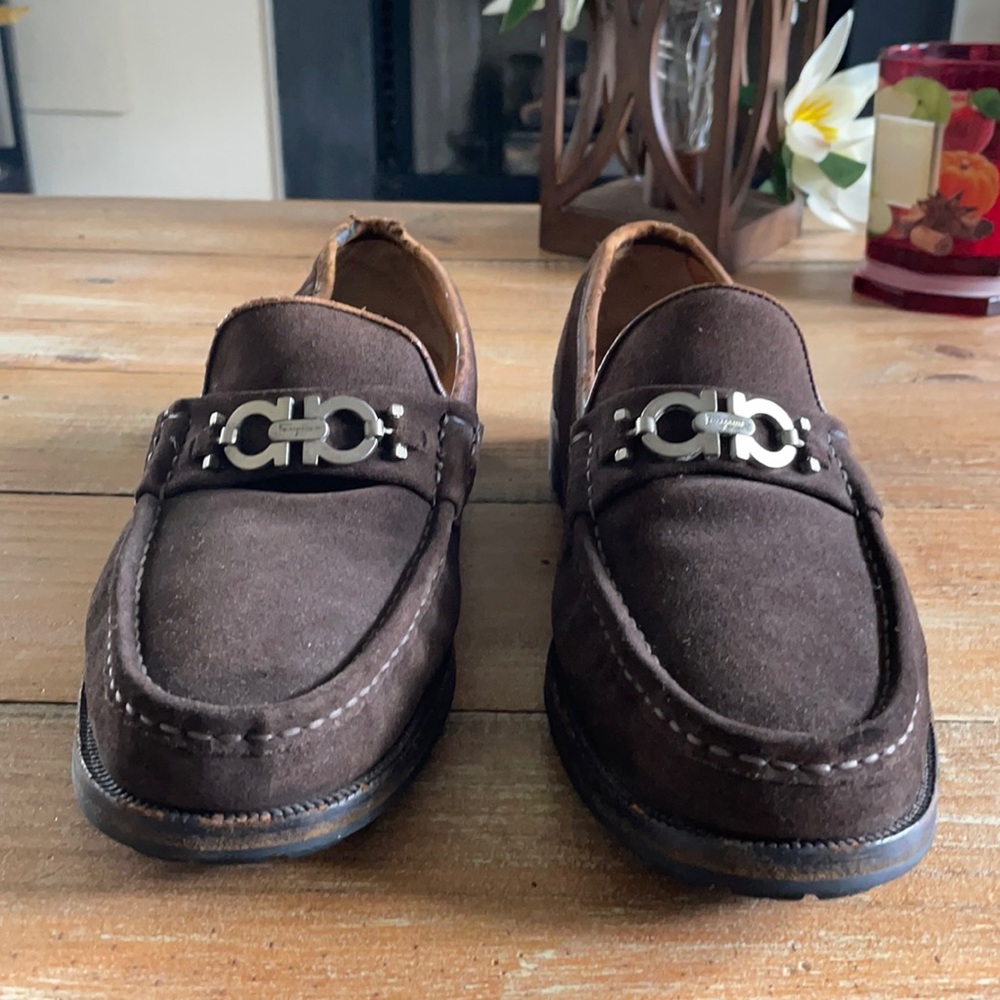 Salvatore Ferragamo Brown Suede loafers